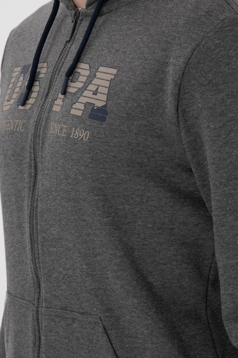 Erkek Antrasit Melanj Örme Hırka - 50277970021