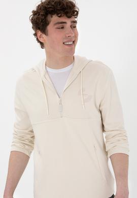 Erkek Krem Sweatshirt - 50290860028