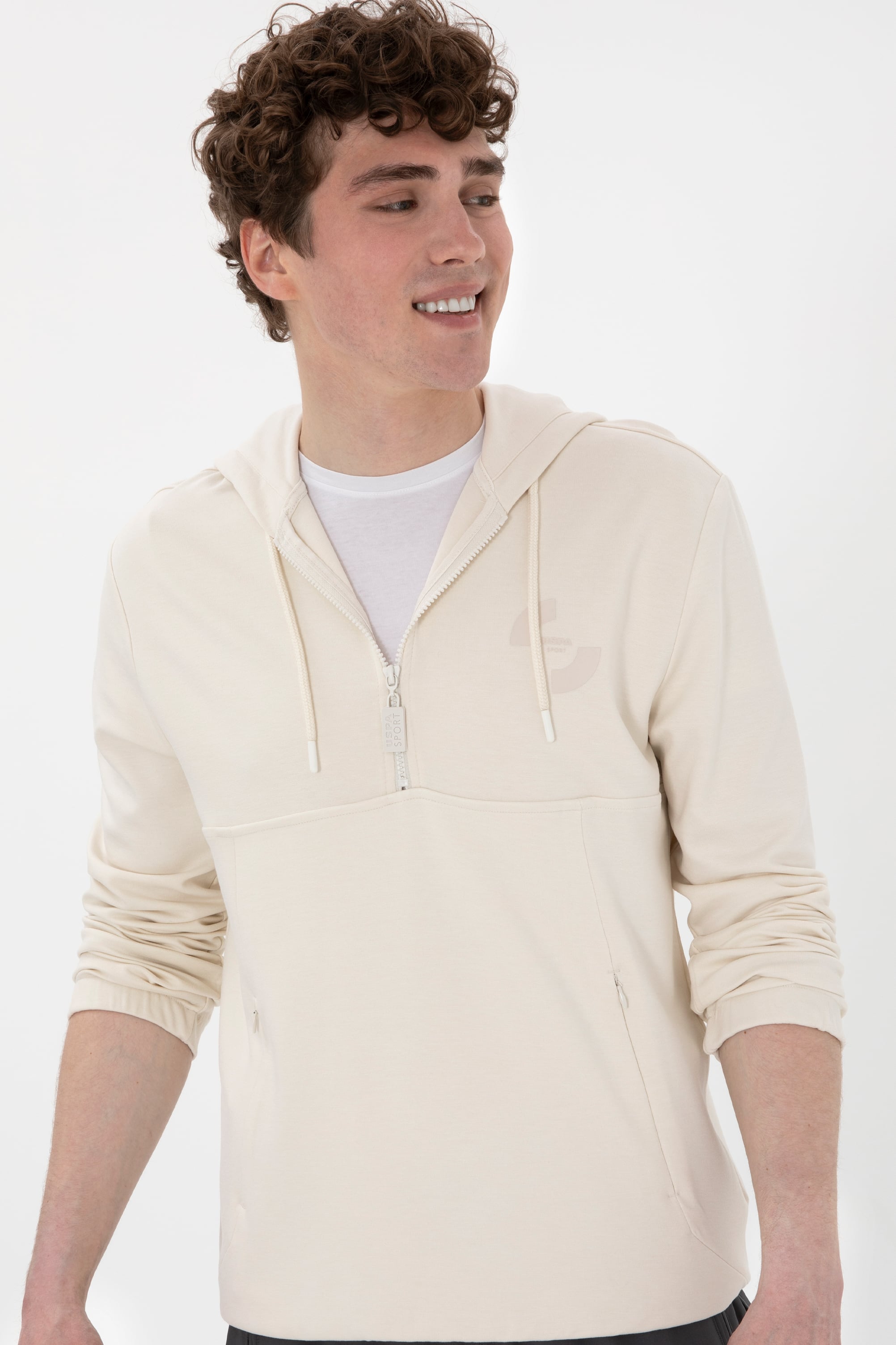 Erkek Krem Sweatshirt