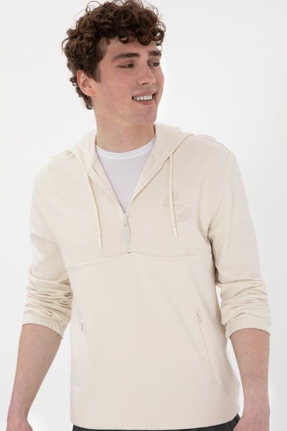 Erkek Krem Sweatshirt