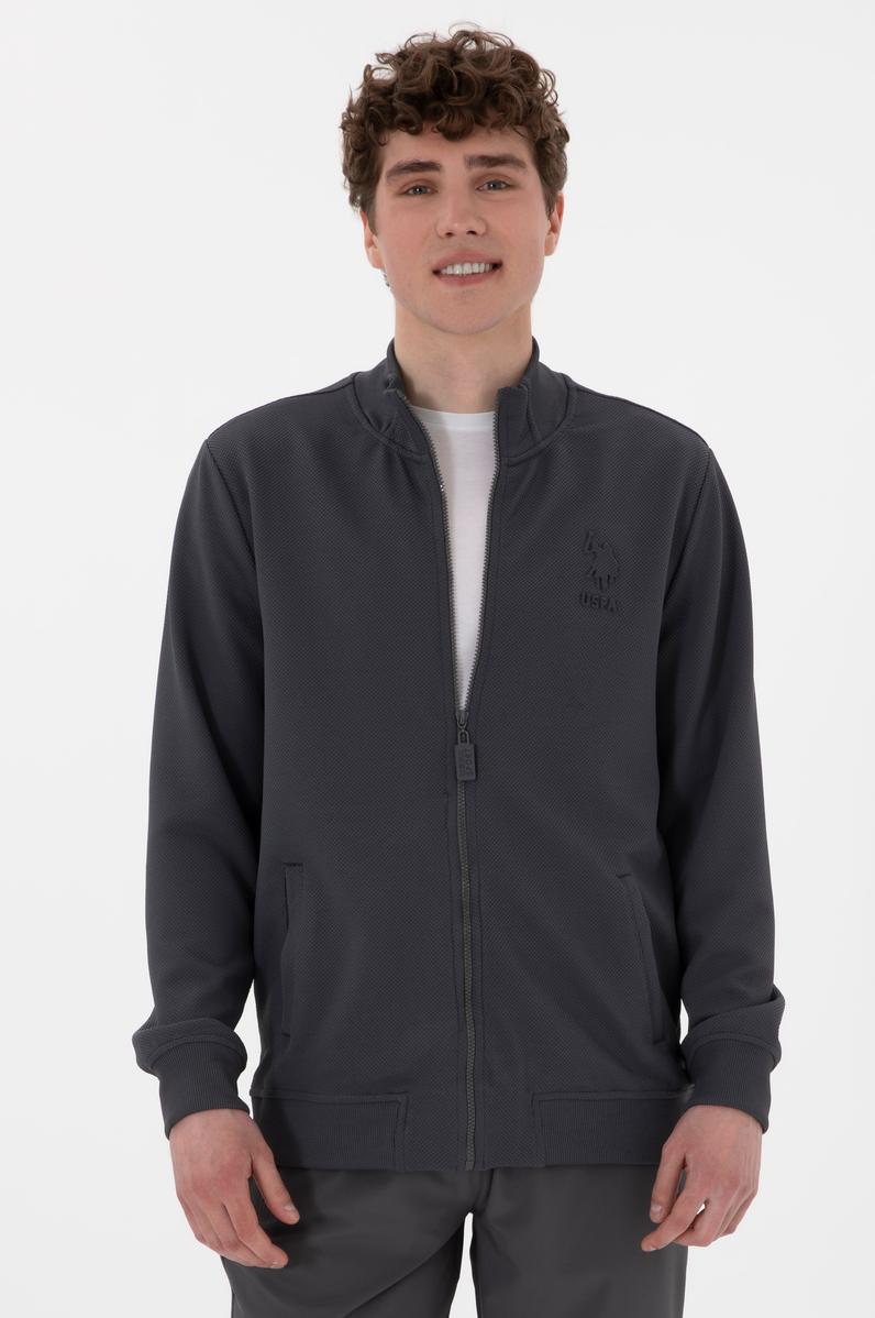 Erkek Antrasit Örme Hırka