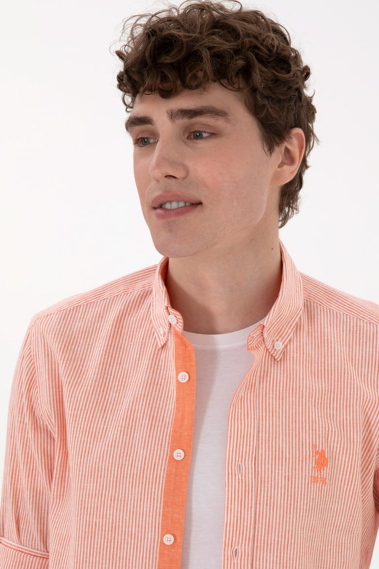 Erkek Nar Çiçeği Uzun Kollu Gömlek - 50299807018