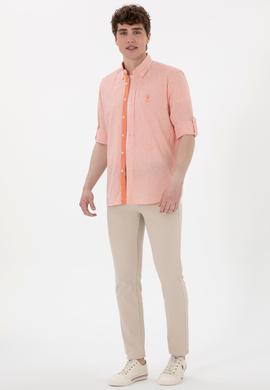 Erkek Nar Çiçeği Uzun Kollu Gömlek - 50299807018