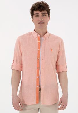 Erkek Nar Çiçeği Uzun Kollu Gömlek - 50299807018