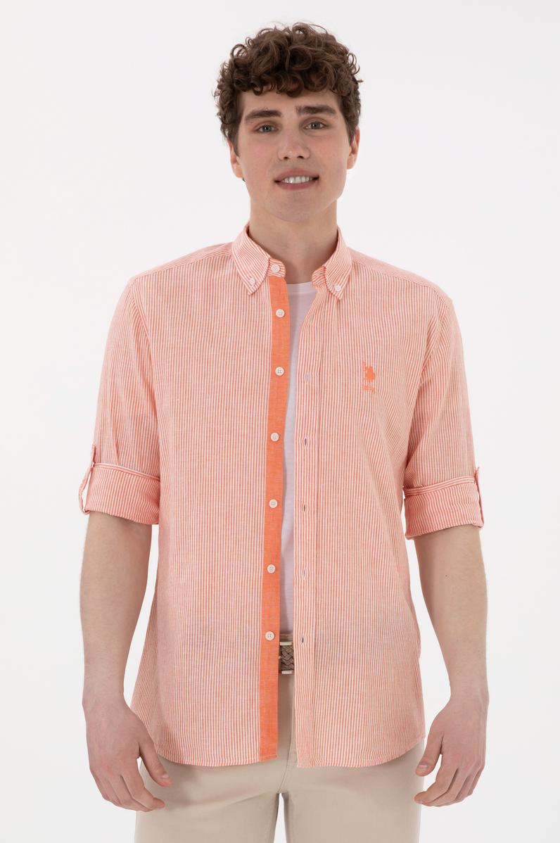 Erkek Nar Çiçeği Uzun Kollu Gömlek