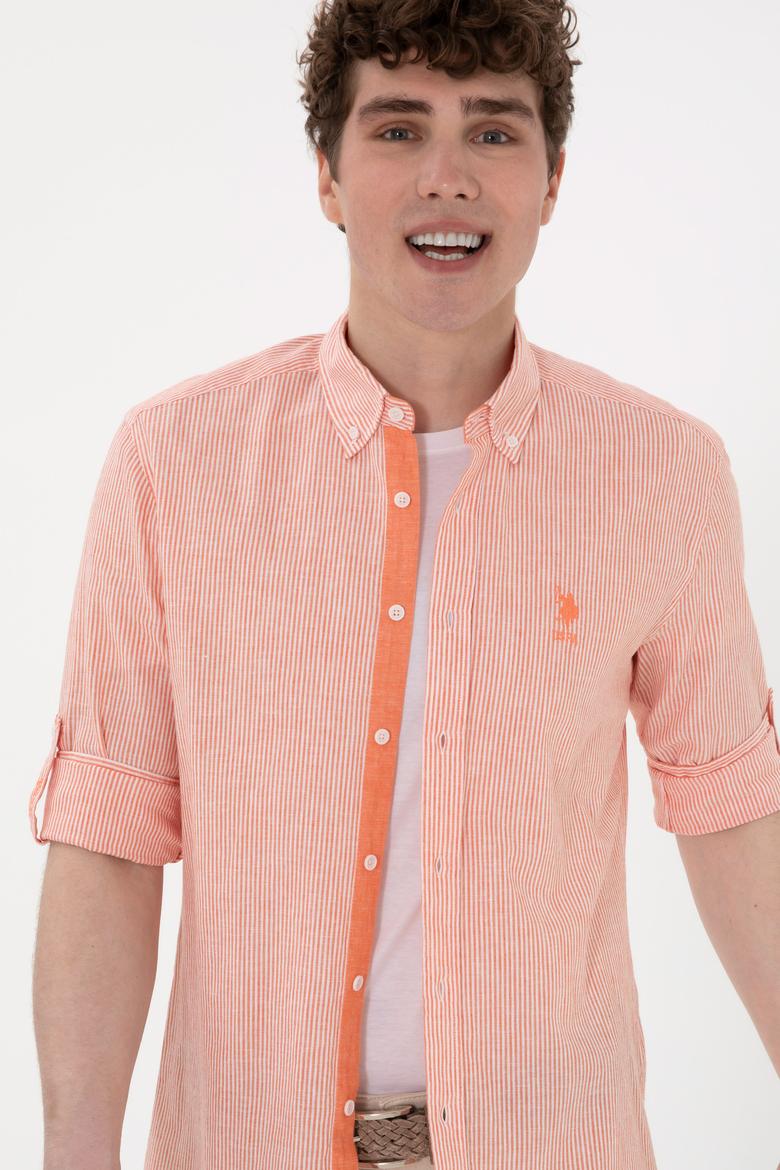 Erkek Nar Çiçeği Uzun Kollu Gömlek - 50299807018