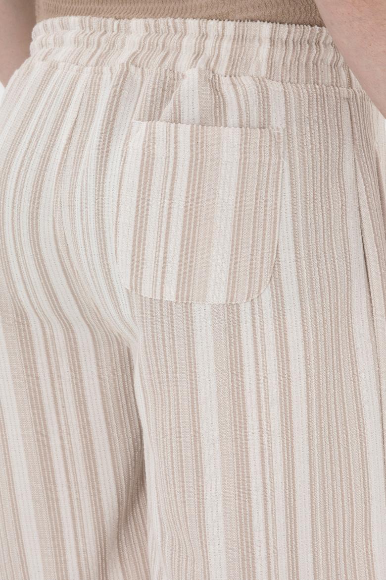 Erkek Bej Örme Şort - 50299756017