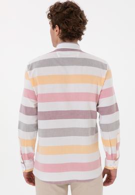 Erkek Vizon Uzun Kollu Gömlek - 50300206012