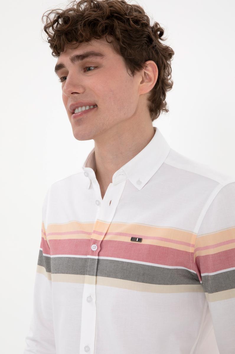 Erkek Turuncu Uzun Kollu Gömlek