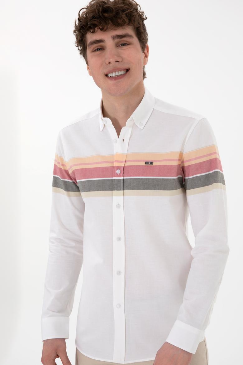 Erkek Turuncu Uzun Kollu Gömlek - 50300216012