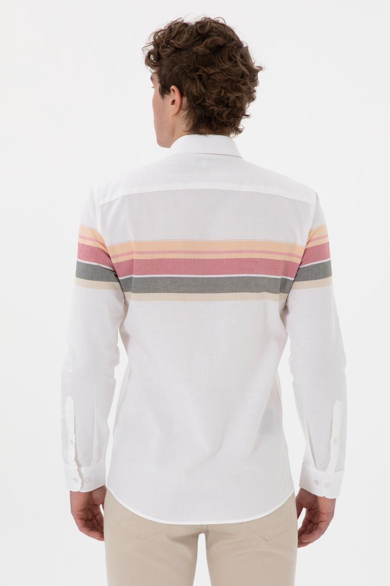 Erkek Turuncu Uzun Kollu Gömlek - 50300216012