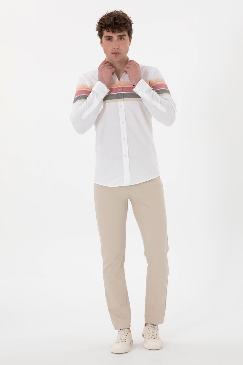 Erkek Turuncu Uzun Kollu Gömlek - 50300216012