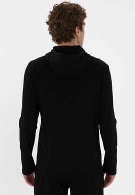 Erkek Siyah Örme Hırka - 50304082026