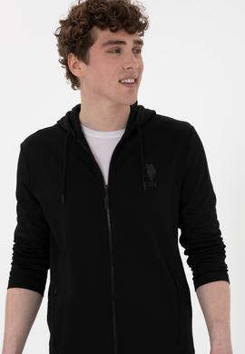 Erkek Siyah Örme Hırka - 50304082026