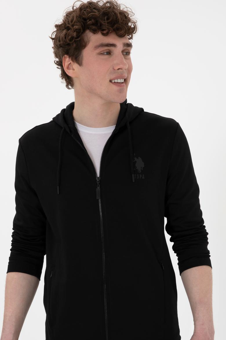 Erkek Siyah Örme Hırka - 50304082026