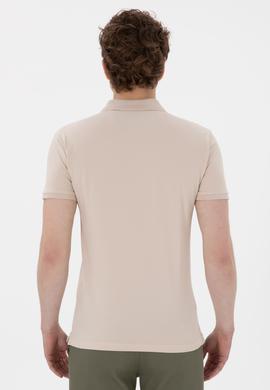 Erkek Slim Fit Polo Yaka Taş Basic Tişört - 50298011136