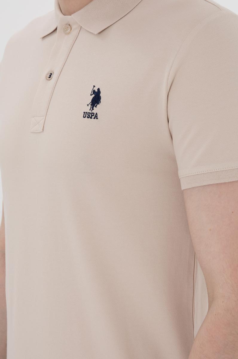 Erkek Slim Fit Polo Yaka Taş Basic Tişört