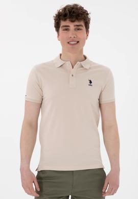 Erkek Slim Fit Polo Yaka Taş Basic Tişört - 50298011136