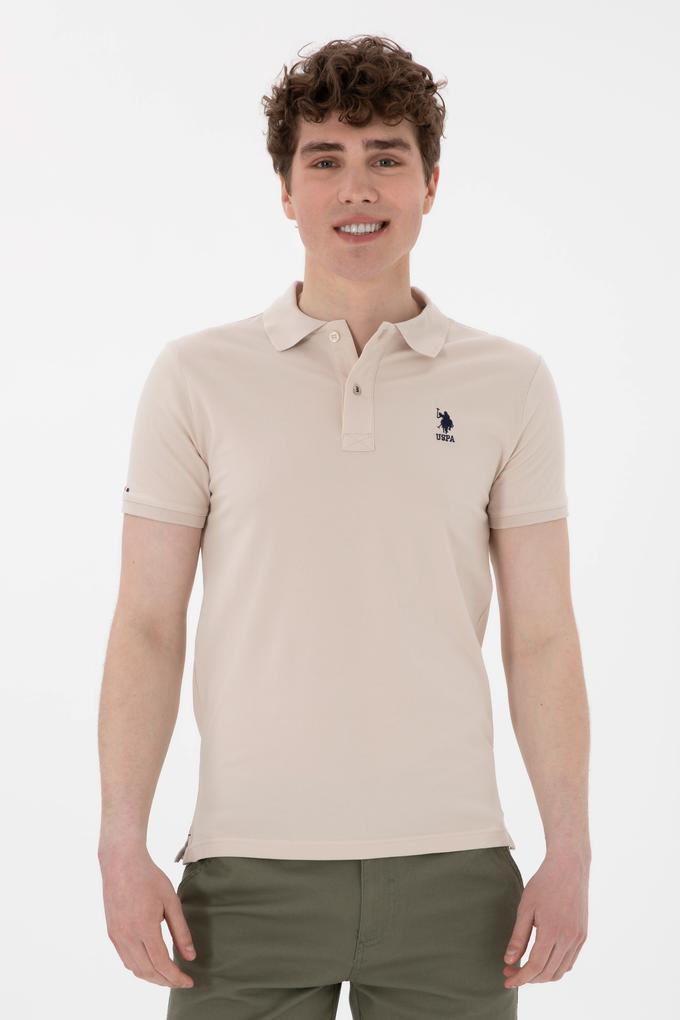 Erkek Slim Fit Polo Yaka Taş Basic Tişört