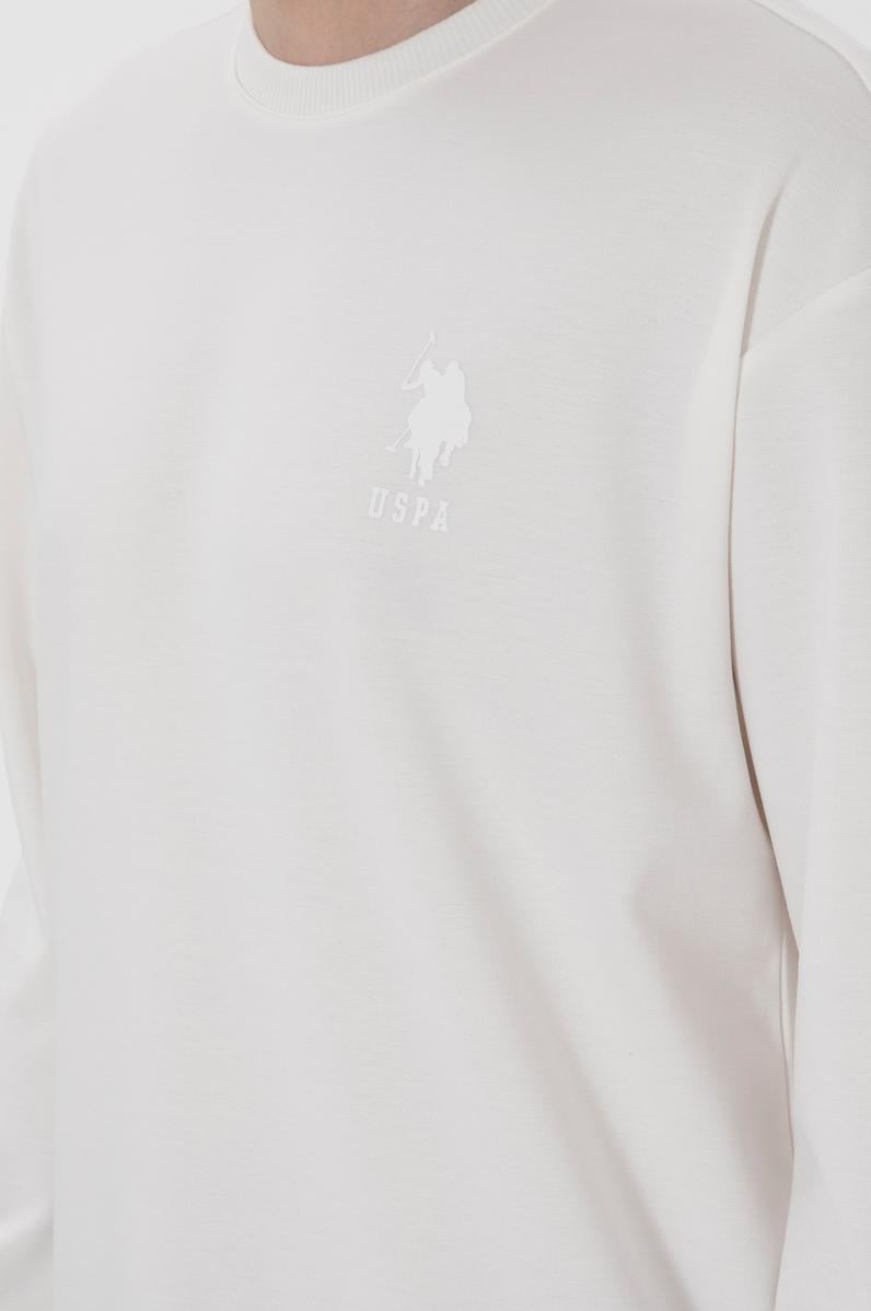 Erkek Beyaz Sweatshirt