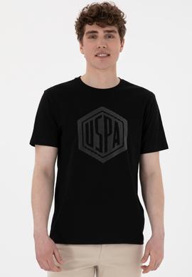 Erkek Regular Fit Bisiklet Yaka Siyah Tişört - 50300382006