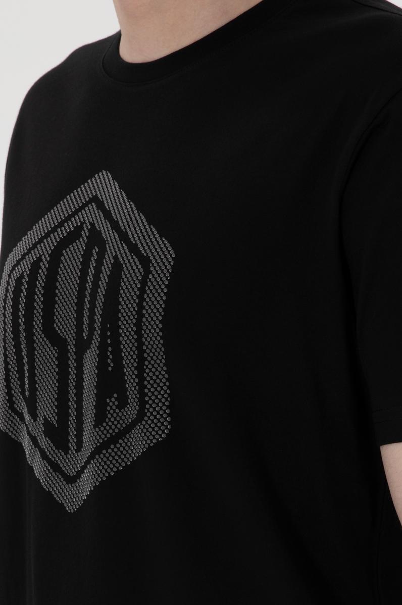 Erkek Regular Fit Bisiklet Yaka Siyah Tişört