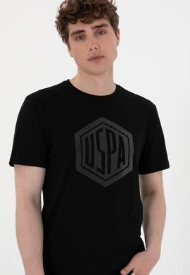 Erkek Regular Fit Bisiklet Yaka Siyah Tişört - 50300382006