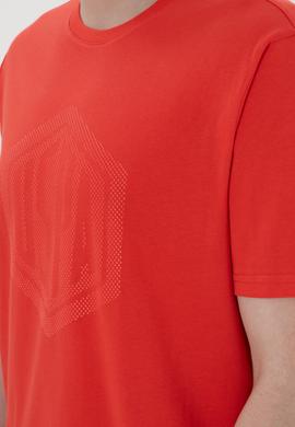 Erkek Regular Fit Bisiklet Yaka Kırmızı Tişört - 50300382046