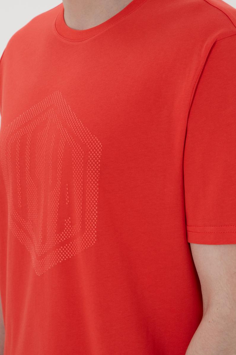Erkek Regular Fit Bisiklet Yaka Kırmızı Tişört