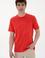 Erkek Regular Fit Bisiklet Yaka Kırmızı Tişört