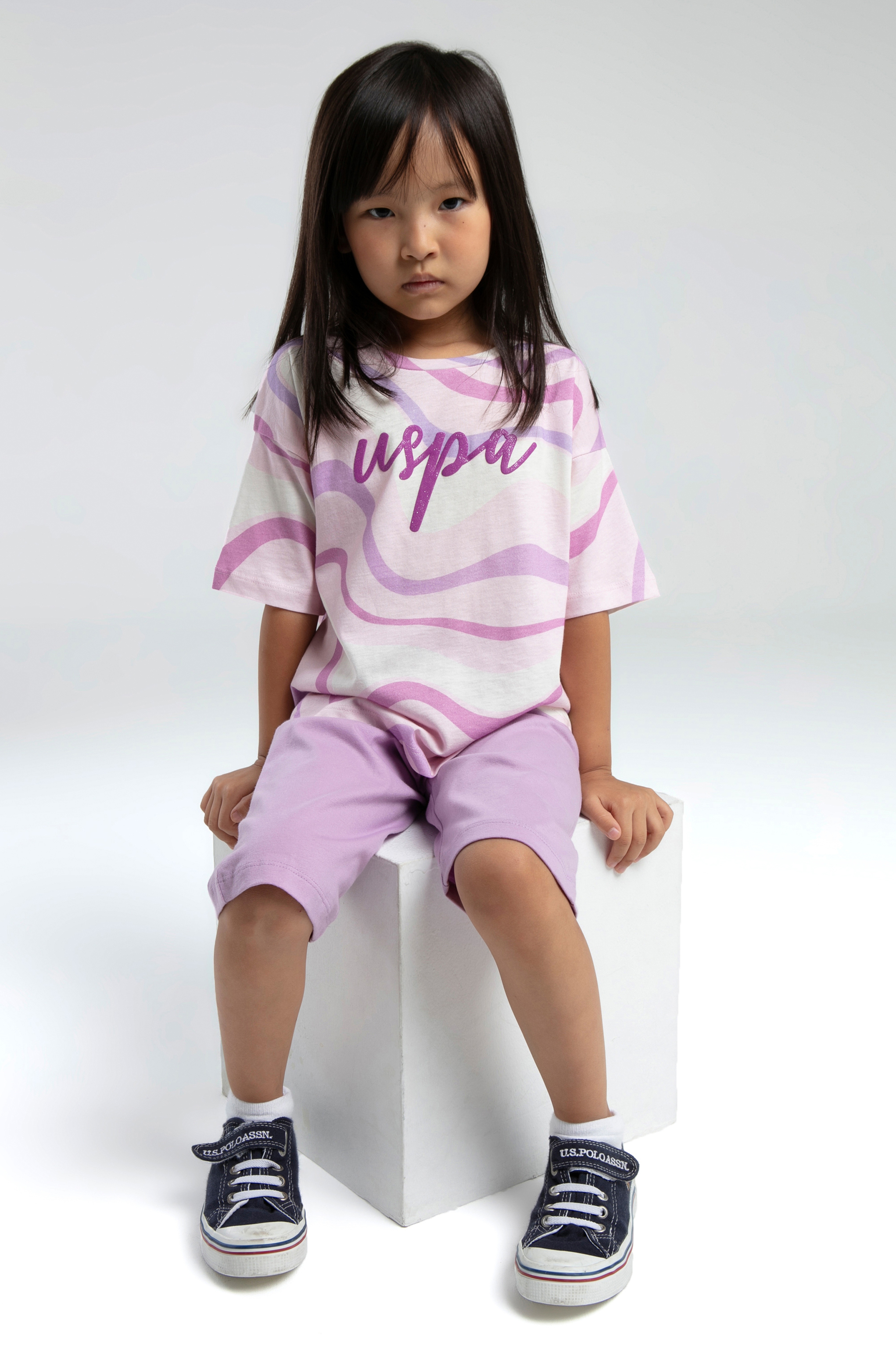 Kız Çocuk Lila Pijama Takımı