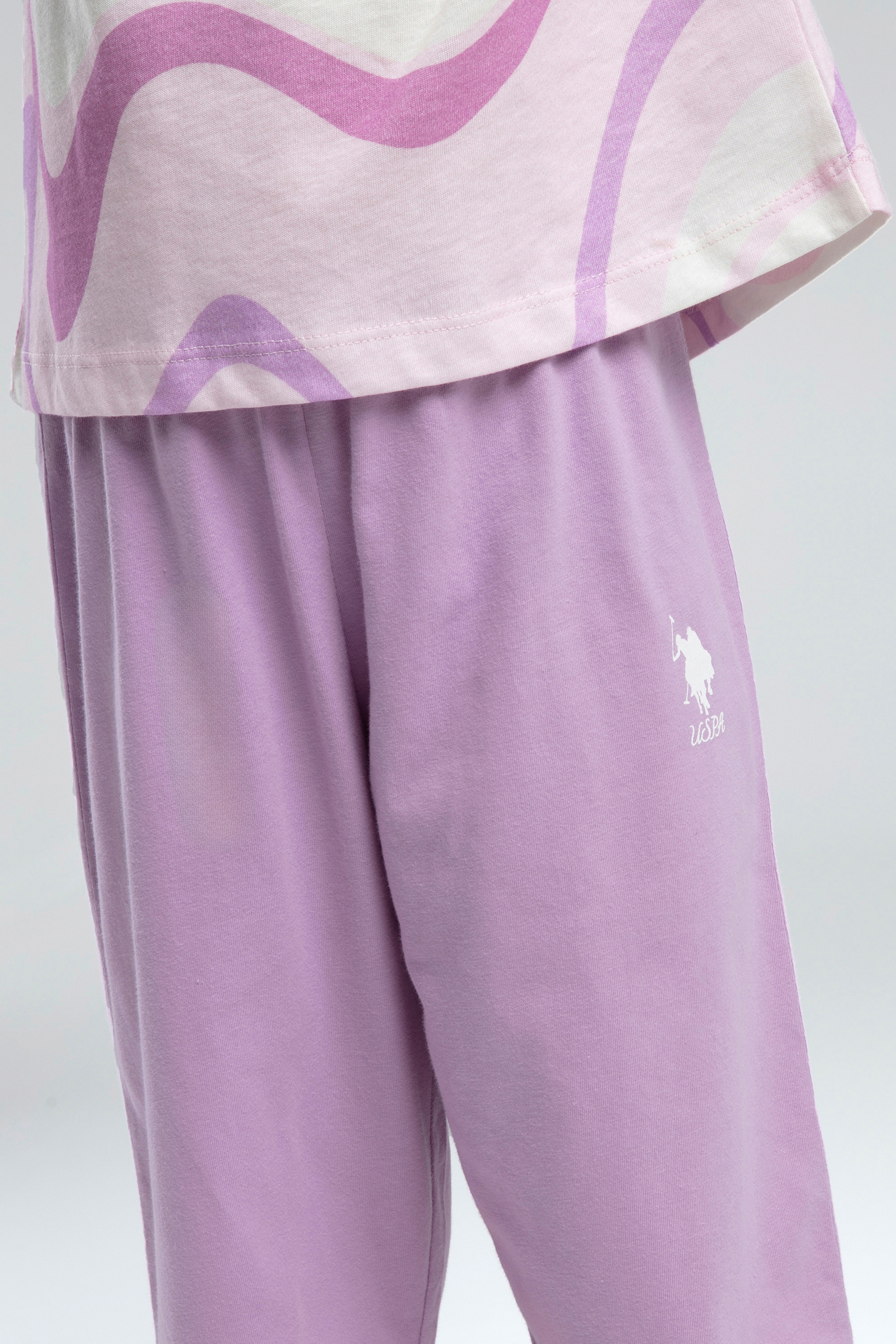 Kız Çocuk Lila Pijama Takımı