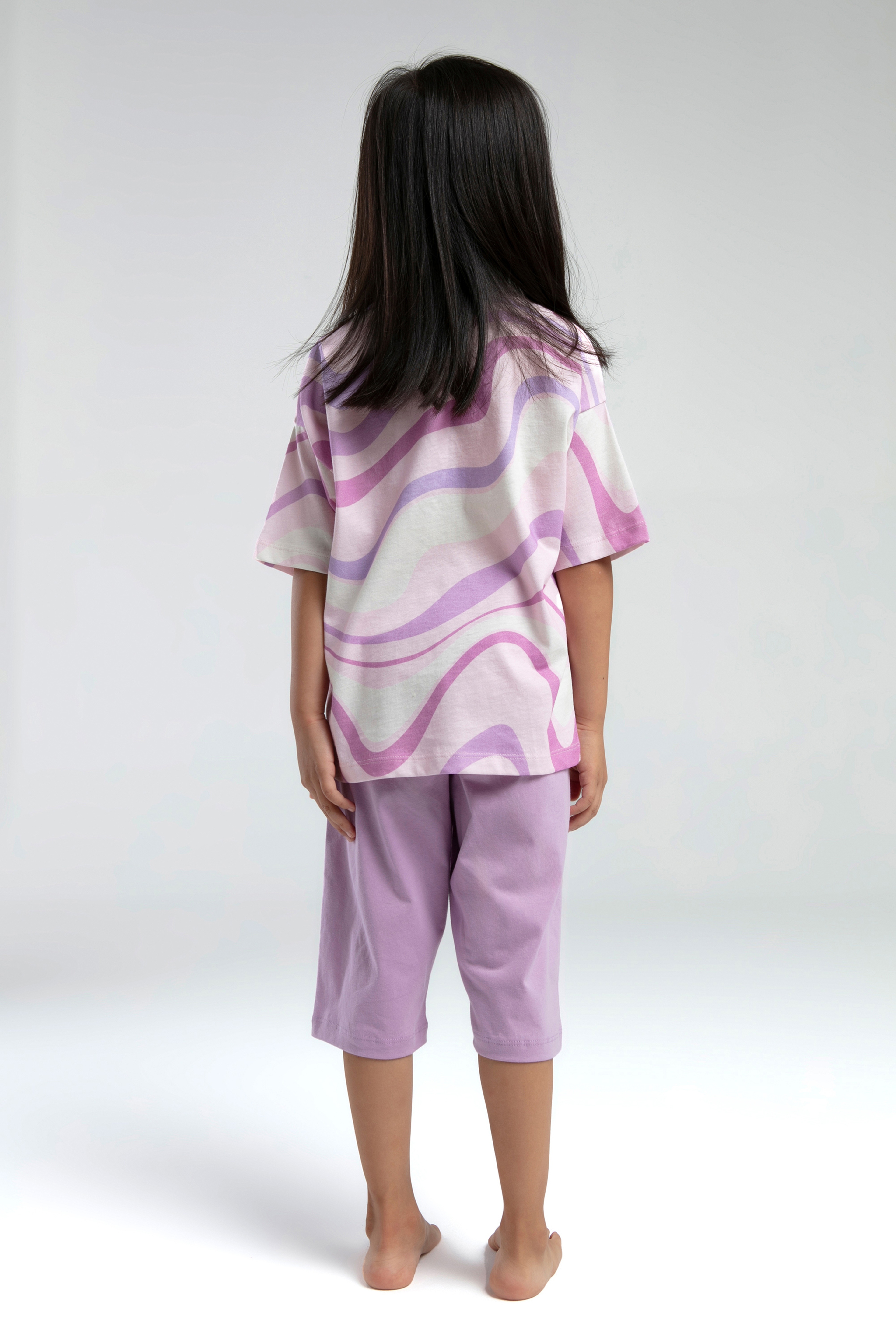 Kız Çocuk Lila Pijama Takımı - Image 5