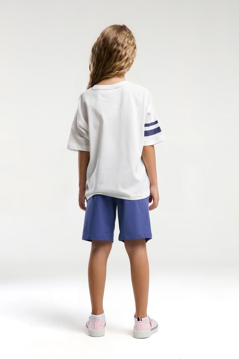 Kız Çocuk Mor Şortlu Pijama Takımı - 50312414010