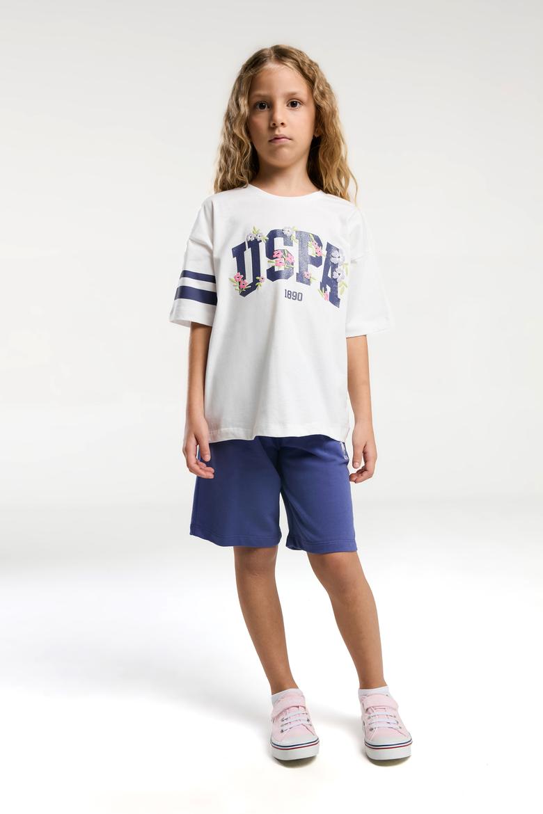 Kız Çocuk Mor Şortlu Pijama Takımı - 50312414010