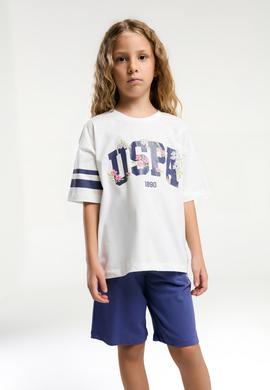 Kız Çocuk Mor Şortlu Pijama Takımı - 50312414010