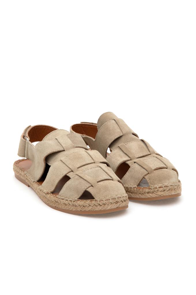 Erkek Bej Sandalet
