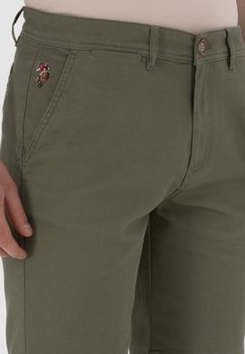 Erkek Koyu Haki Dokuma Şort - 50299172199