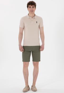 Erkek Koyu Haki Dokuma Şort - 50299172199