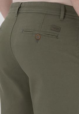 Erkek Koyu Haki Dokuma Şort - 50299172199