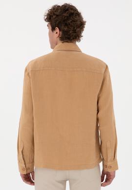 Erkek Camel Uzun Kollu Gömlek - 50299590007