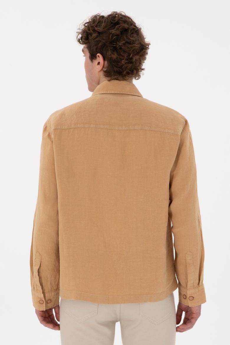 Erkek Camel Uzun Kollu Gömlek - 50299590007