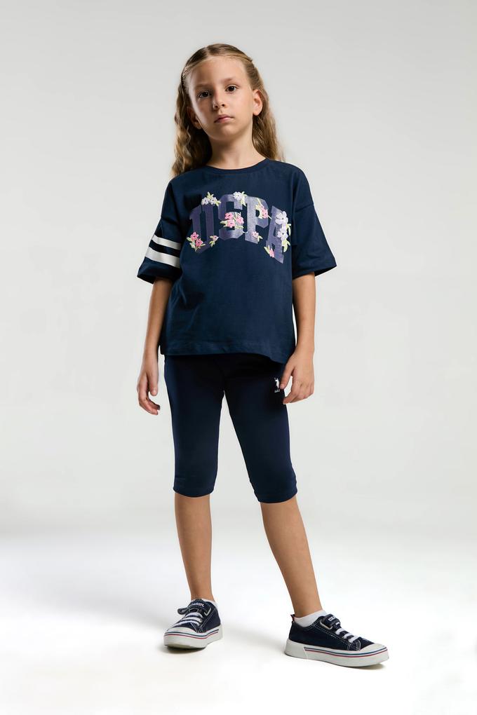 Kız Çocuk Lacivert Pijama Takımı