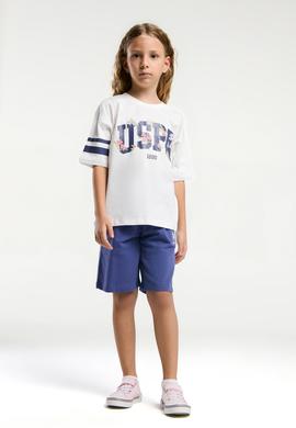 Kız Çocuk Mor Şortlu Pijama Takımı - 50312414010