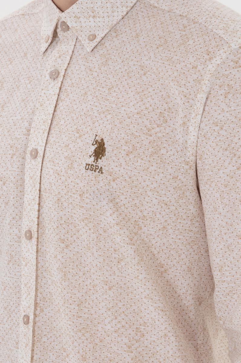 Erkek Camel Uzun Kollu Gömlek