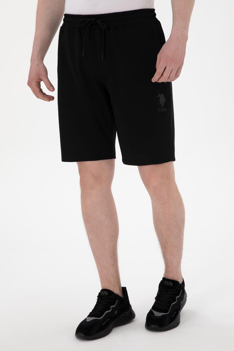 Erkek Siyah Örme Şort - 50300078039