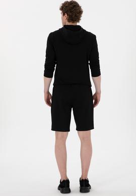 Erkek Siyah Örme Şort - 50300078039