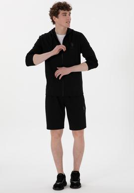 Erkek Siyah Örme Şort - 50300078039