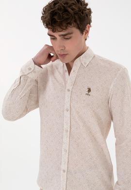 Erkek Camel Uzun Kollu Gömlek - 50300571013