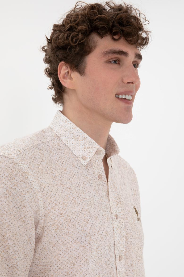 Erkek Camel Uzun Kollu Gömlek - 50300571013